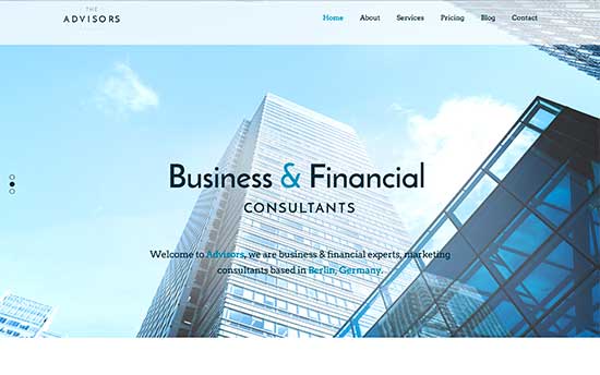 25 тем WordPress для корпоративного сайта про бизнес или финансы