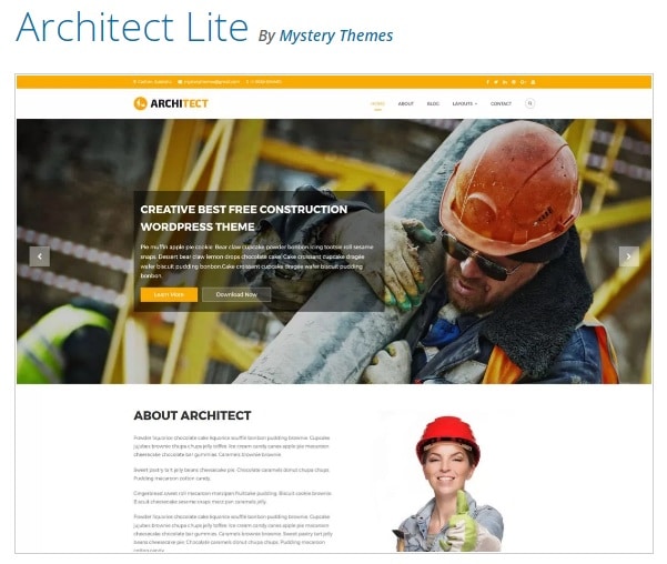 Architect Lite бесплатная тема вордпресс