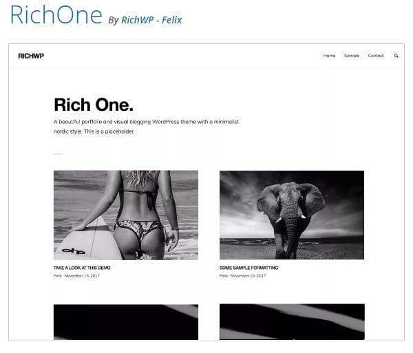 бесплатная тема вордпресс RichOne
