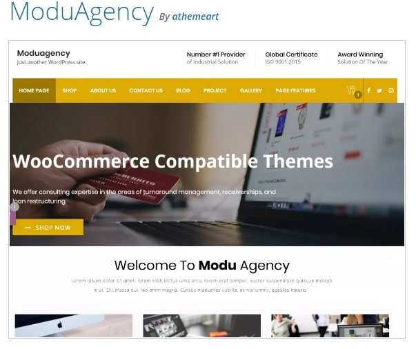 Moduagency - это многопользовательская тема WordPress