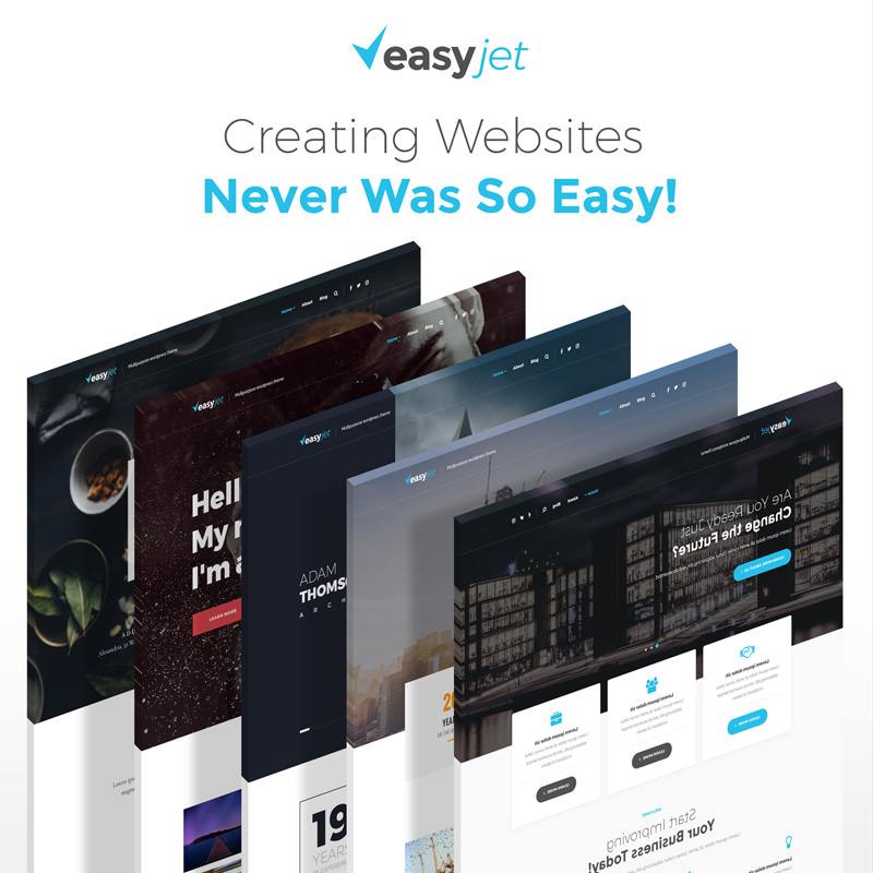 EasyJet - многоцелевой WordPress шаблон