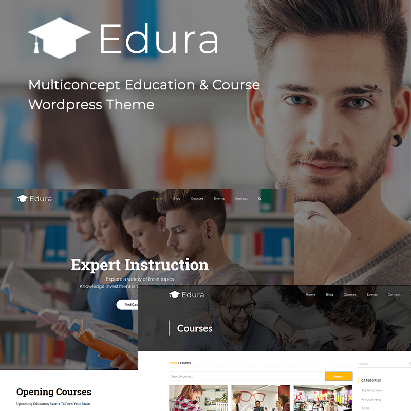 WordPress шаблон Edura - LearnPress Education