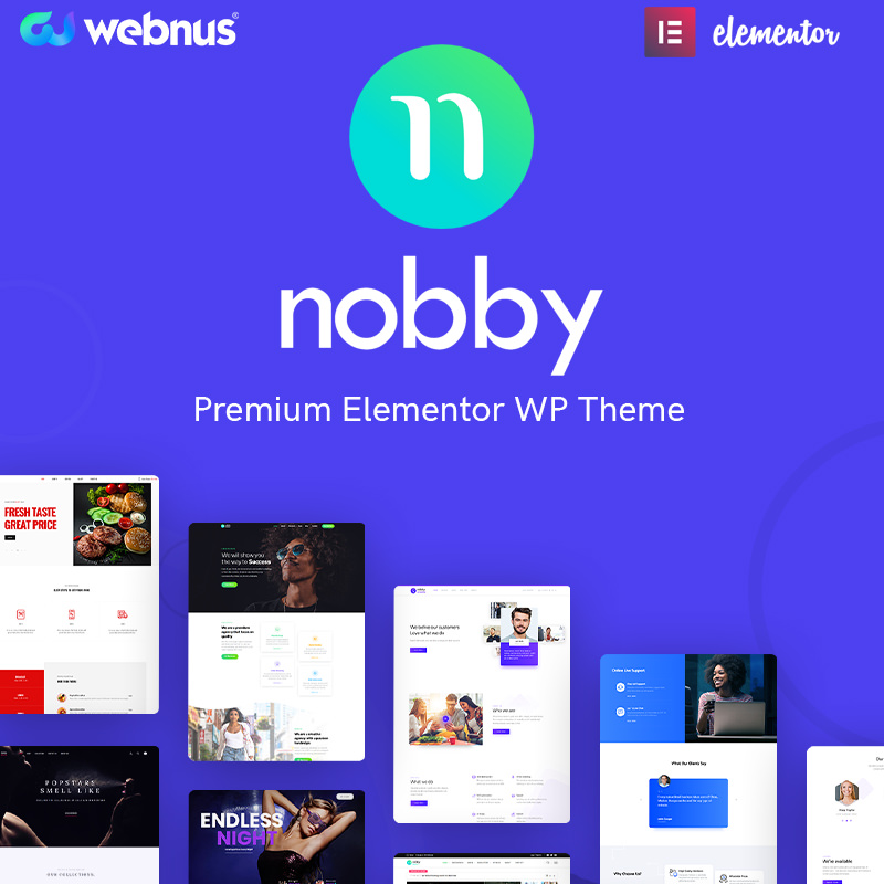 WordPress шаблон Nobby - Premium Multipurpose Elementor