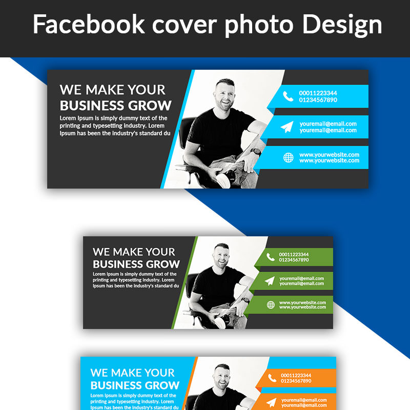 Шаблон для соцсетей Facebook Cover Photo Design