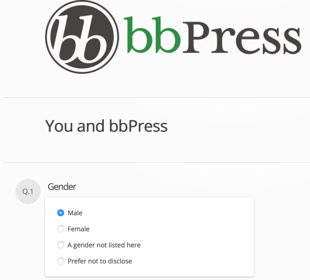 2015 bbPress Survey Questions