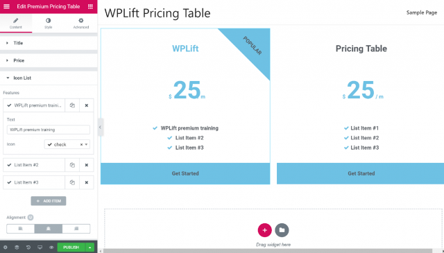 плагины для таблиц цен WordPress