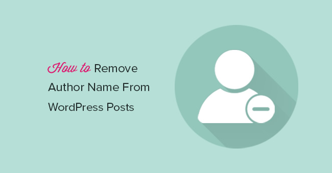 Как убрать имя Автора из постов на WordPress