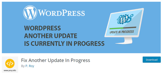 Как устранить ошибку "Another Update Is Currently In Progress" в WordPress