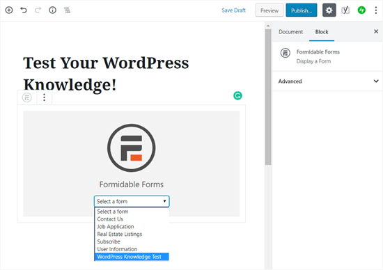 Как легко создавать тесты и викторины в WordPress