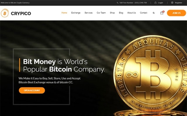 темы вордпресс для сайтов криптовалют