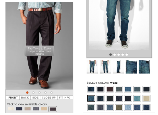 Dockers and Levi's photo galleries