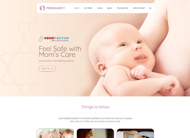 темы WordPress по беременности, родам и уходу за детьми