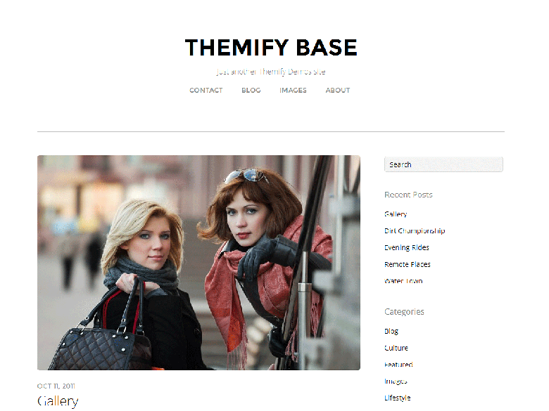 Бесплатная тема Themify Base
