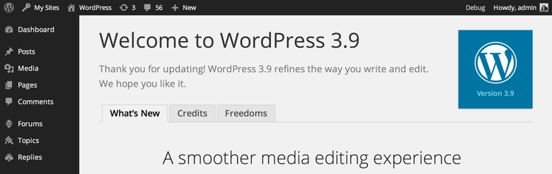 WordPress 3.9 RC1