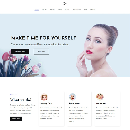 бесплатные тем WordPress Spa & Salon на 2019 год