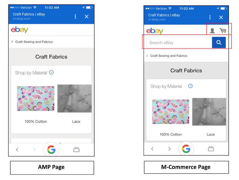 How eBay implements AMP pages