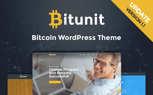 BitUnit: Crypocurrency Website Responsive WordPress Template