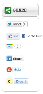 Slick Social Share Buttons