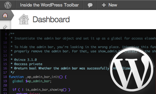 Inside the WordPress Toolbar