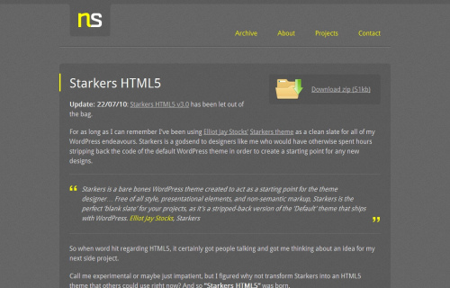 Starkers HTML5 WordPress Theme Kit