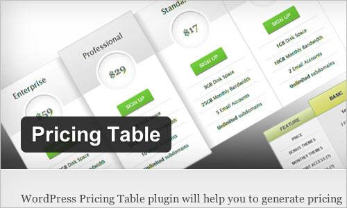 WordPress › Pricing Table « WordPress Plugins