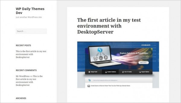 WordPress-DesktopServer-Article