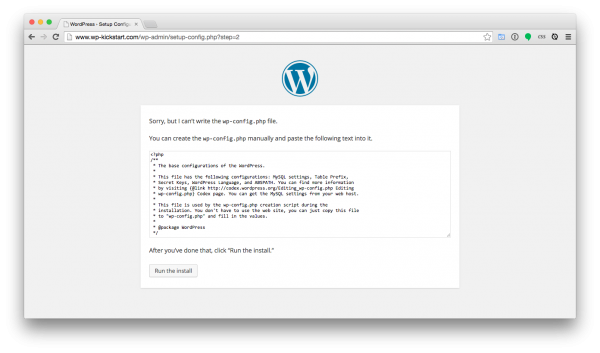 WordPress-install-configphp
