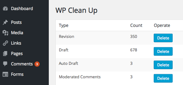 WP-Clean-Up
