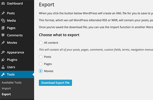 wp-export
