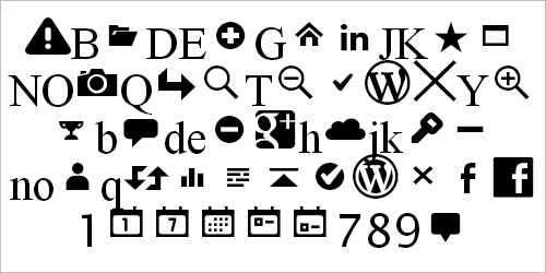 Wordpress font icons