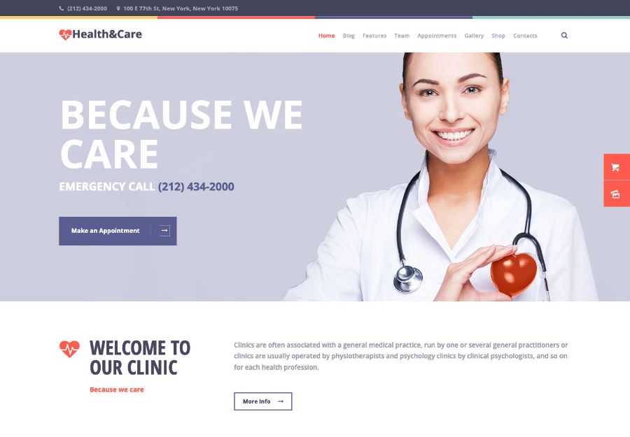 Health & Care - Life Coach & Medical Doctor WordPress Theme
