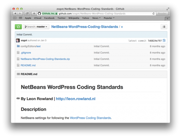 netbeans-wordpress-coding-standards