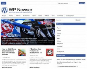 WPNewser.com - сайт для тестирования агрегации новостей
