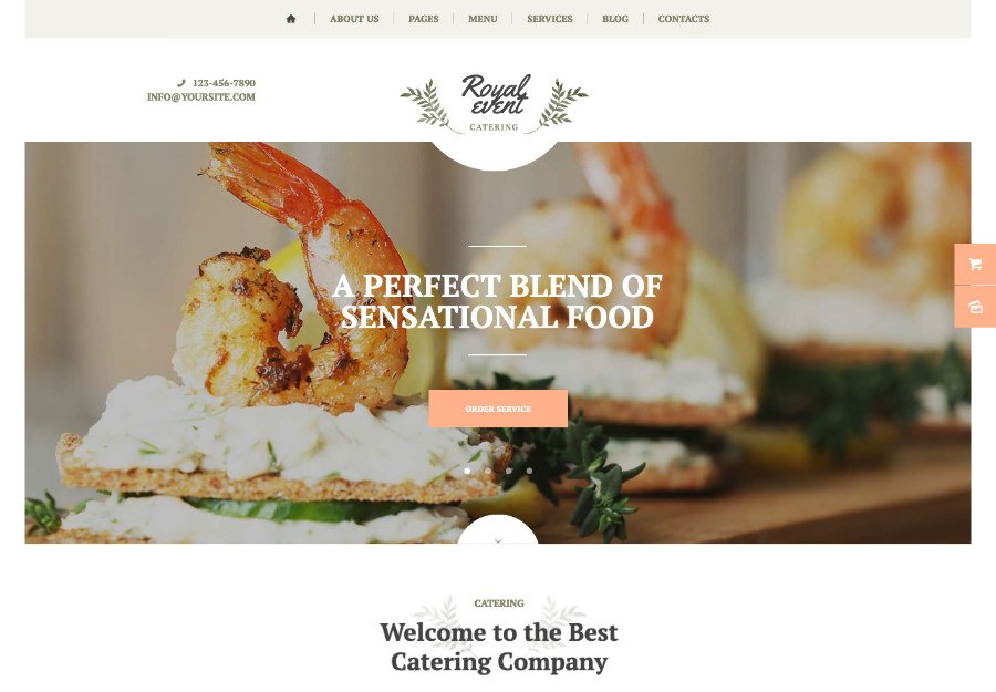 Royal Event | A Wedding Planner & Catering Company WordPress Theme