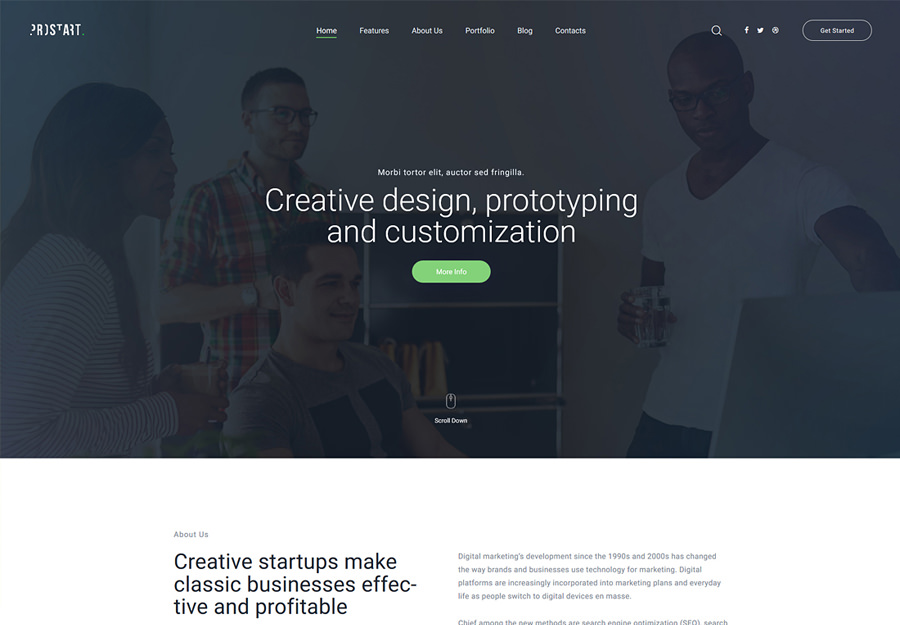 ProStart | Startup & Corporate WordPress Theme