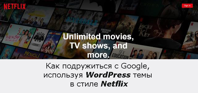 WordPress темы в стиле Netflix