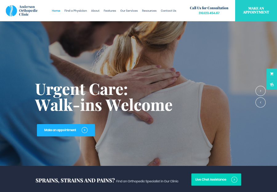 Anderson | Orthopedic Clinic & Medical Center WordPress Theme
