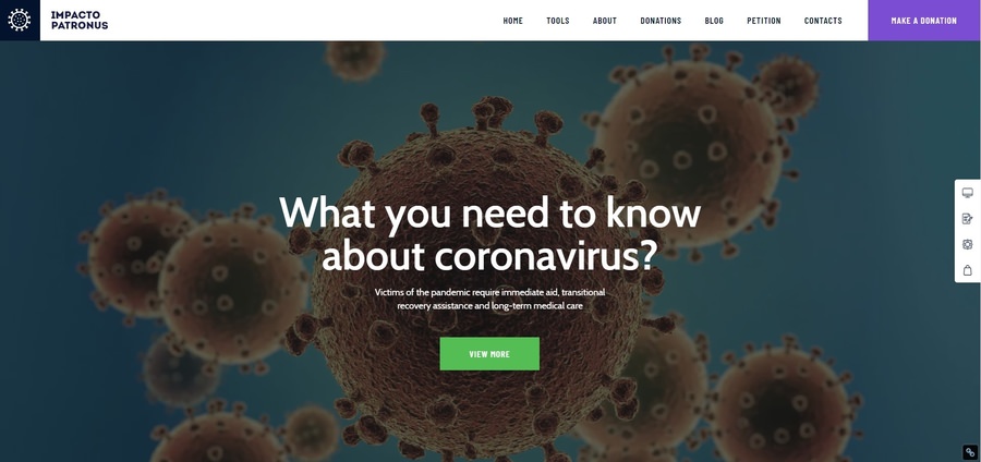 Impacto Patronus | Coronavirus Protection, Petitions & Social Activism WordPress Theme