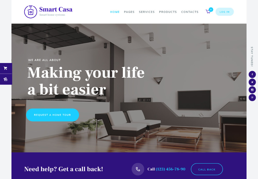 Smart Casa | Home Automation & Technologies WordPress Theme