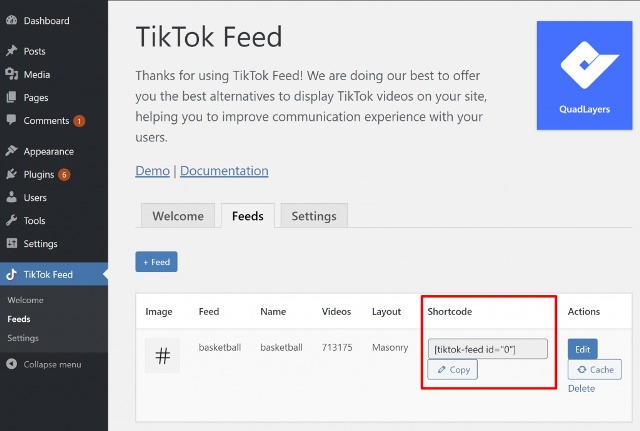 Обзор WP TikTok Feed: показ видео TikTok на WordPress