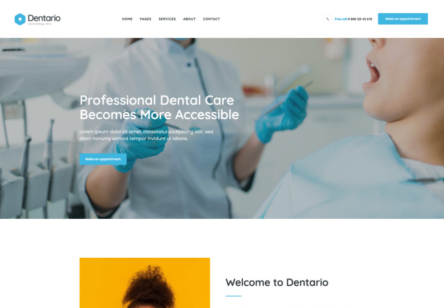 Dentario - Dentist & Medical Elementor Template Kit