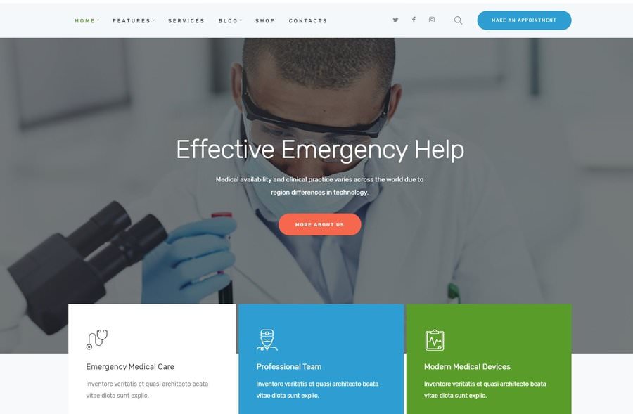 LuxMed | Medicine & Healthcare Doctor WordPress Theme