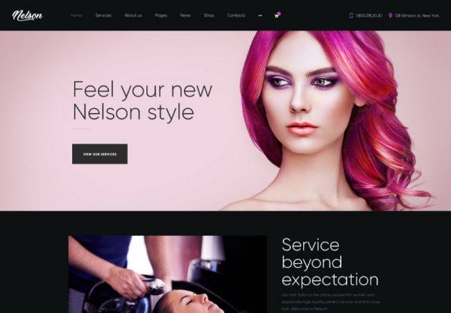 Nelson - Barbershop Hairdresser & Tattoo Salon WordPress Theme