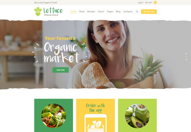 Lettuce | Organic Food & Eco Online Store Products WordPress Theme