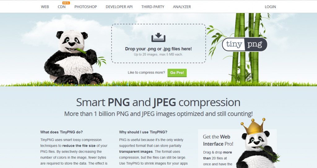 pressjitsu tinypng online tool to optimize images for wordpress