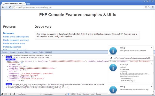 PHP-Console-debug-var