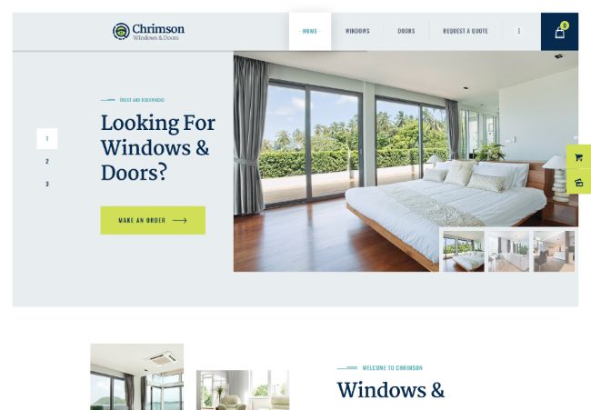 Chrimson | Windows & Doors Services + Store WordPress Theme