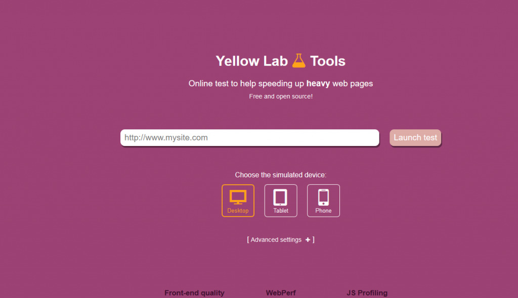 pressjitsu yellow labs online website speed test tool