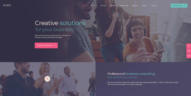 Kratz | Digital Agency Business WordPress Theme