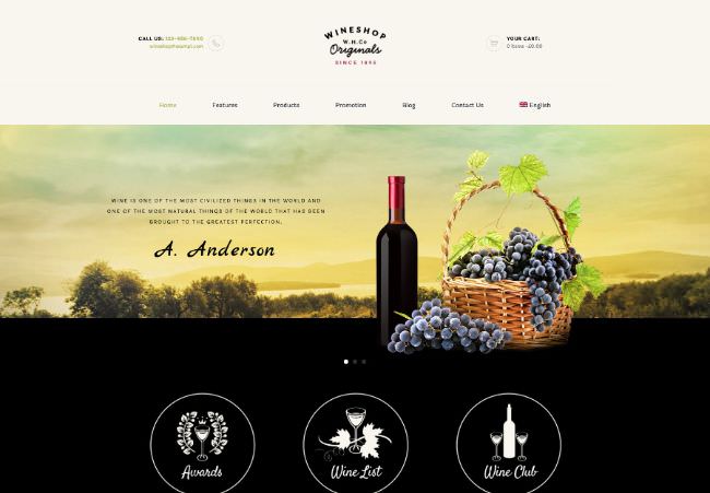 WineShop - Food & Wine Online Delivery Store WordPress Theme